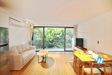 An elegant duplex 1 bedroom apartment  for rent on Xuan Dieu street
